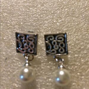Pearl stud earrings